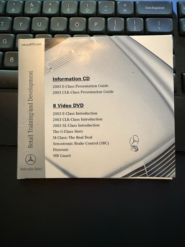 2003 Mercedes CD/DVD Combo Training Info Discs