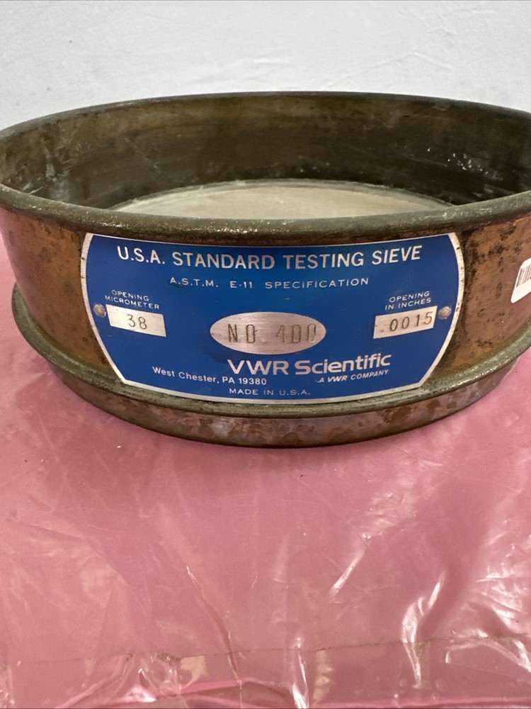 VWR - No. 400 - Standard Testing Sieve - 38 Micrometer