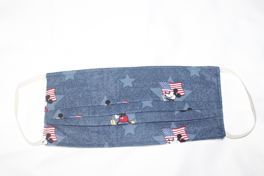 Handmade washable face mask - USA Mickey(double layer)