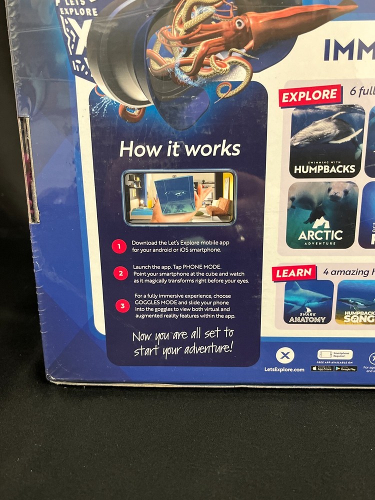 Let's Explore Oceans Immersive Mega Pack Bluetooth Smartphone VR Headset