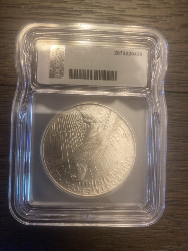 1925 Peace Silver Dollar MS63 ICG