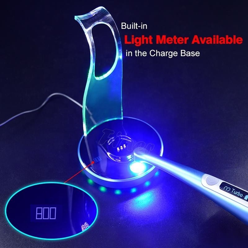 Dental Dolphin LED Resin Curing Light with Caries Detector Built-in Light Meter