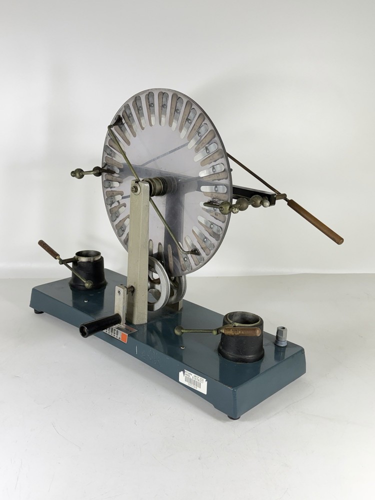 Vintage Cenco Wimshurst Machine 15" Electrostatic Generator Static Electricity