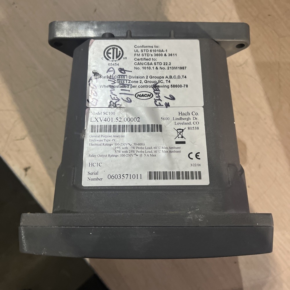 HACH SC100 GENERAL PURPOSE ANALYZER