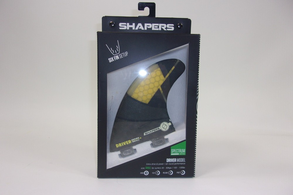Shapers Surfboard Fin Six Fin Setup Spectrum Driver Model Small