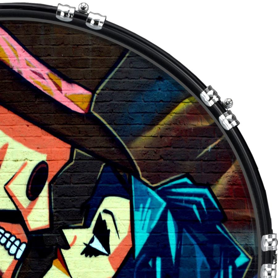20" Custom Bass Kick Drum Front Head Graphical Graphic Last Dance