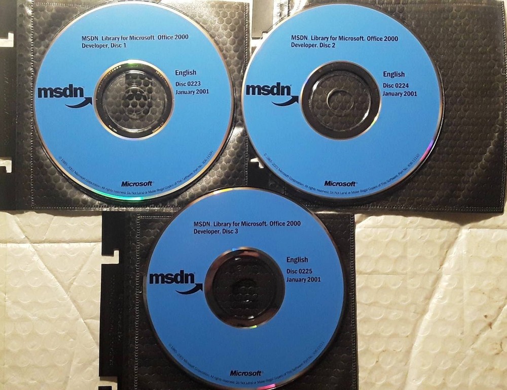 Microsoft Office 2000 Developer & MSDN Library w/ License