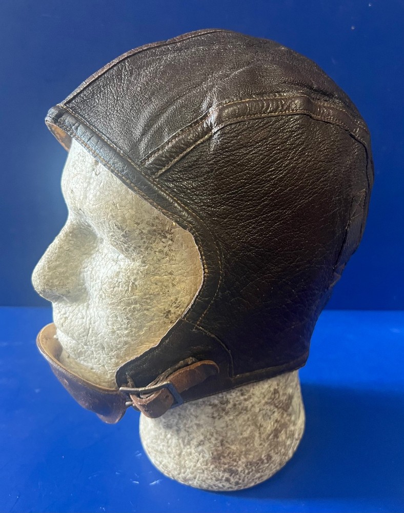 US NAVY Bu AERO TYPE 1092 LEATHER FLYING HELMET- EXTRA LARGE-