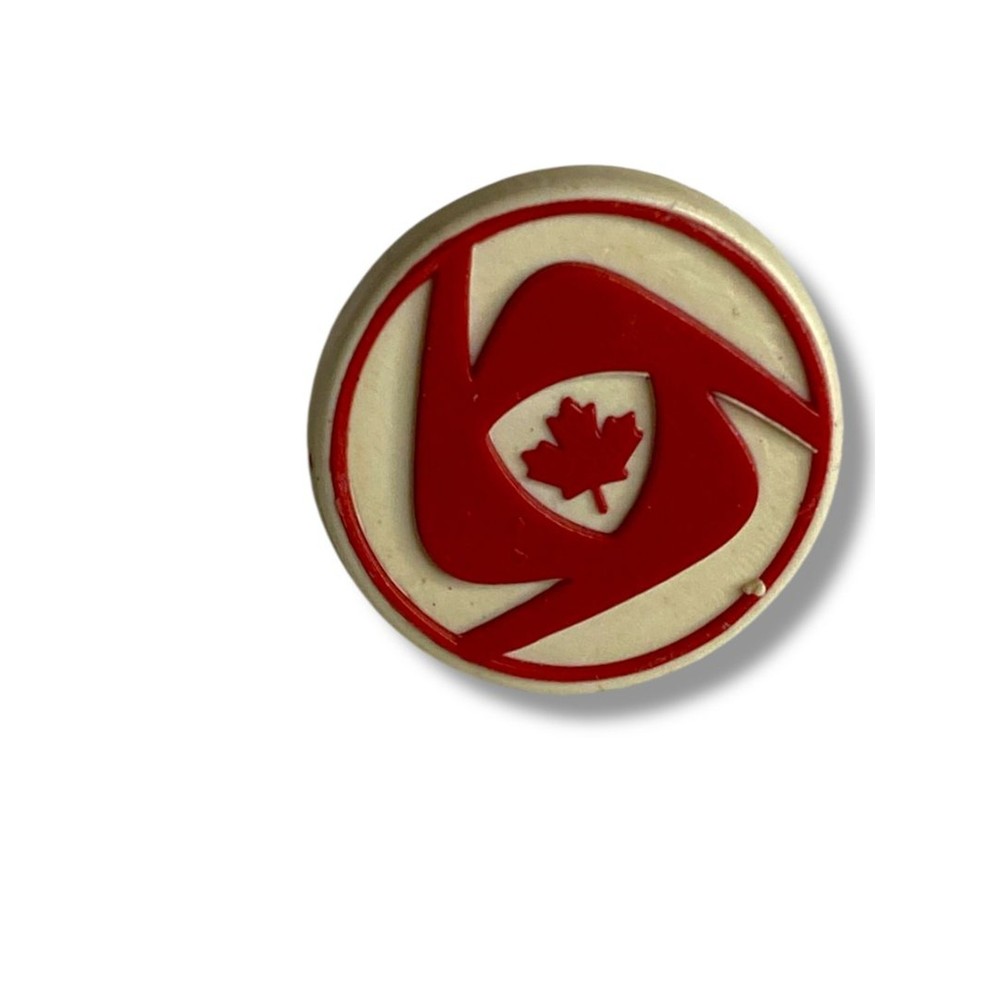 Vintage Canada Program ParticipAction Sport Logo Plastic Lapel Pin .6"