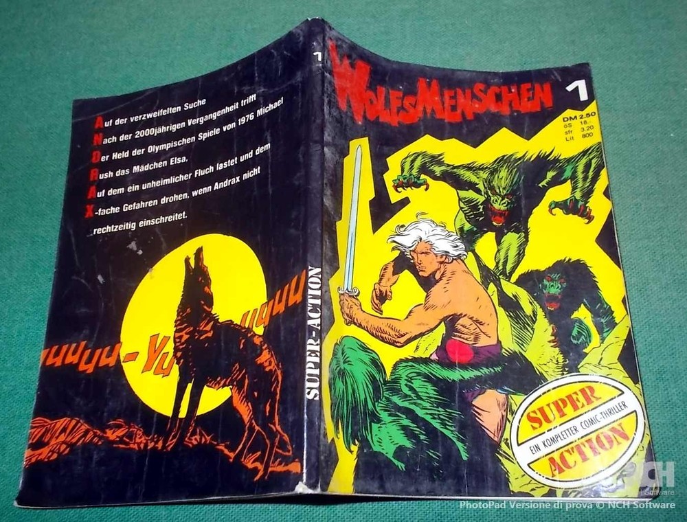WOLFSMENSCHEN No. 1 (WOLFMEN) 1974 German Color Comic