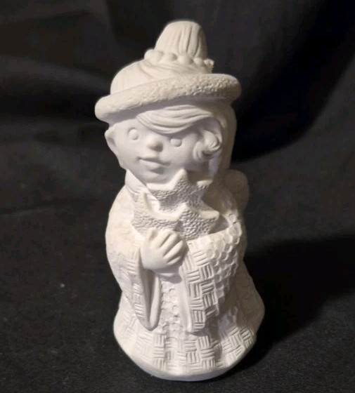 3" Bisque Ready To Paint Angel Holding Stars