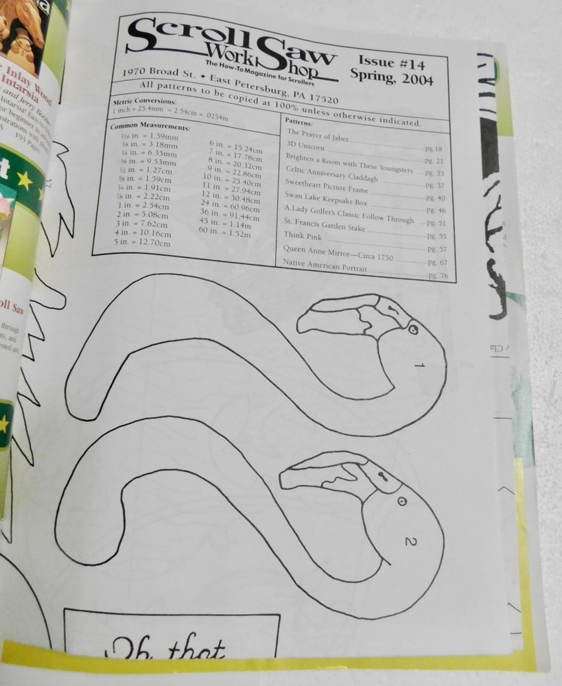 Vintage Spring 2004 SCROLL SAW WORK SHOP Magazine Woodworking