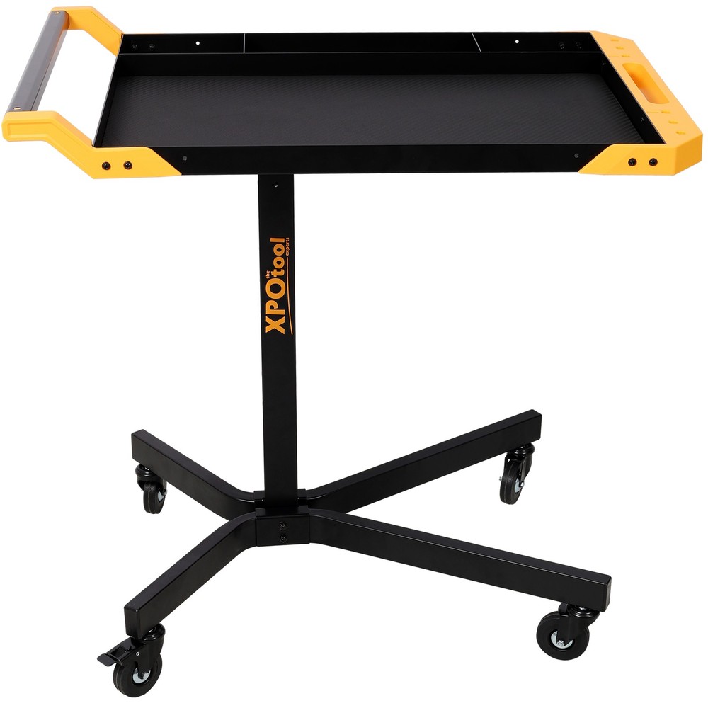 Adjustale Height Mobile Work Table Rolling Tool Tray Table for Repair Shops DIY