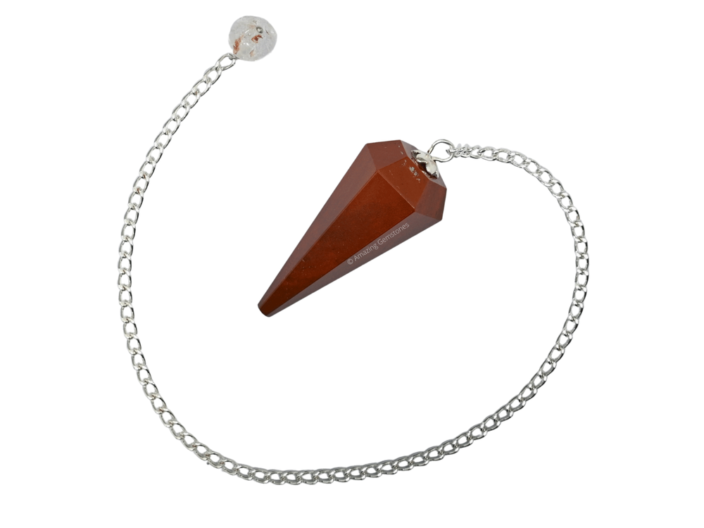 Red Jasper Dowsing Crystal Pendulum