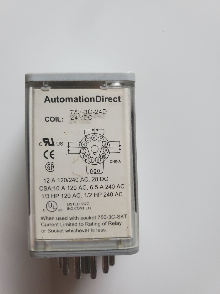 AUTOMATION DIRECT 750-3C-24D CONTROL RELAY 24VDC