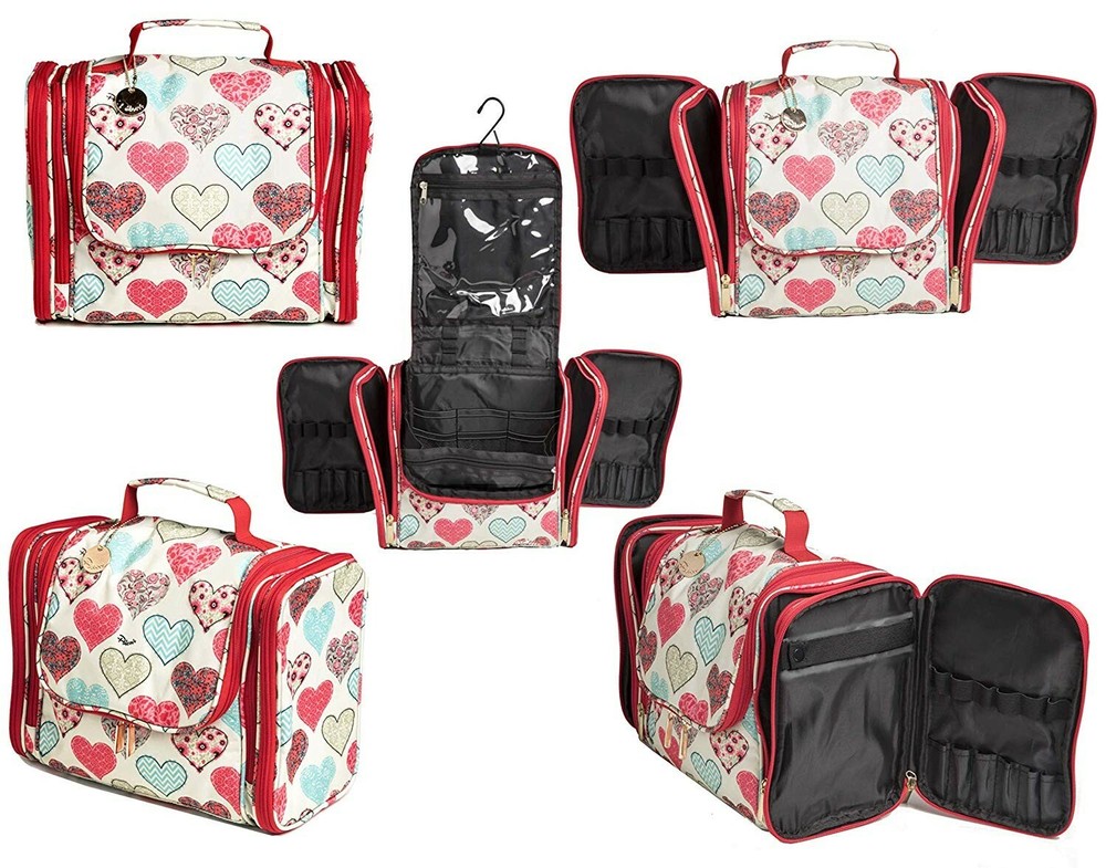 Palcovi Extra Large Capacity First Aid/Medicines Bag Organizer Pattern: Hearts
