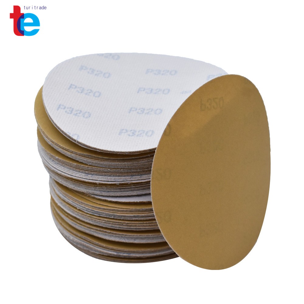 100Pack 6" Sanding Disc NO-Hole Hook & Loop Sanding Discs Grit 80 Sand Paper US