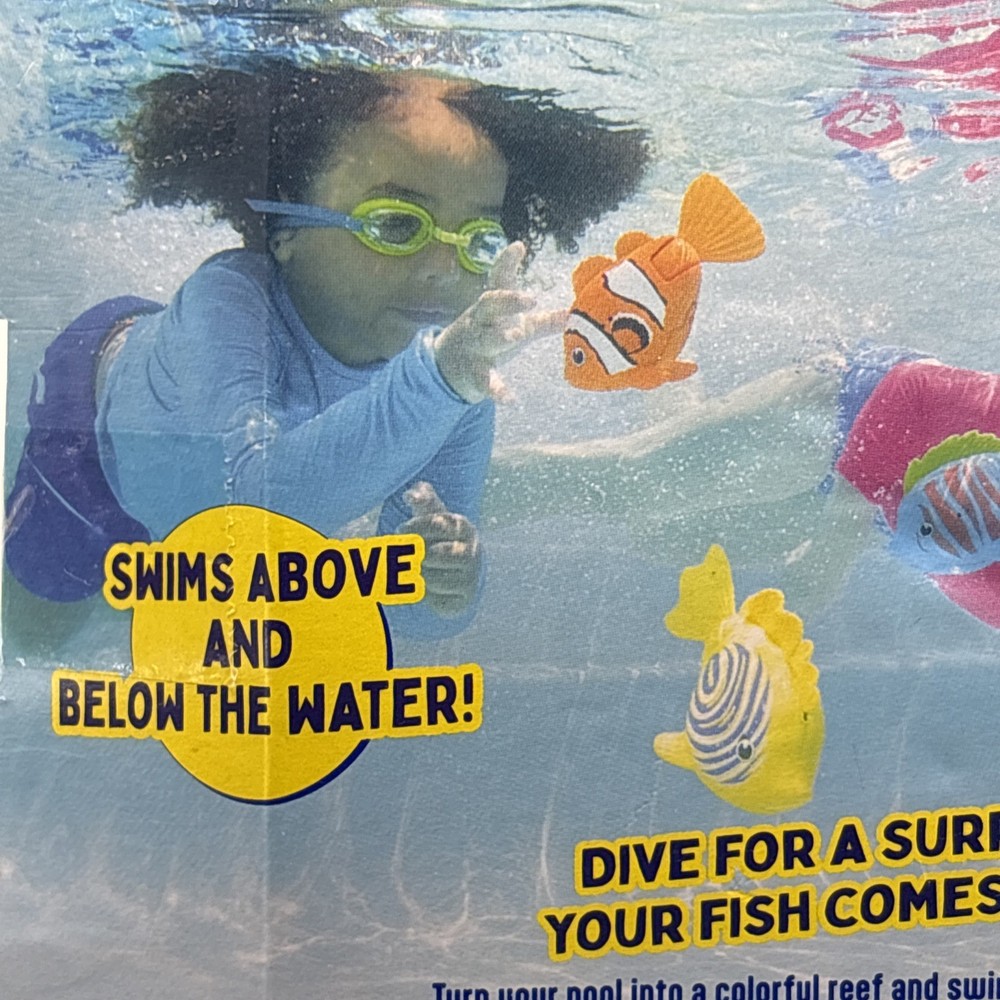 SwimWays Rainbow Reef Fish “Lebron Waves” Floating Bath Pool Toy NEW