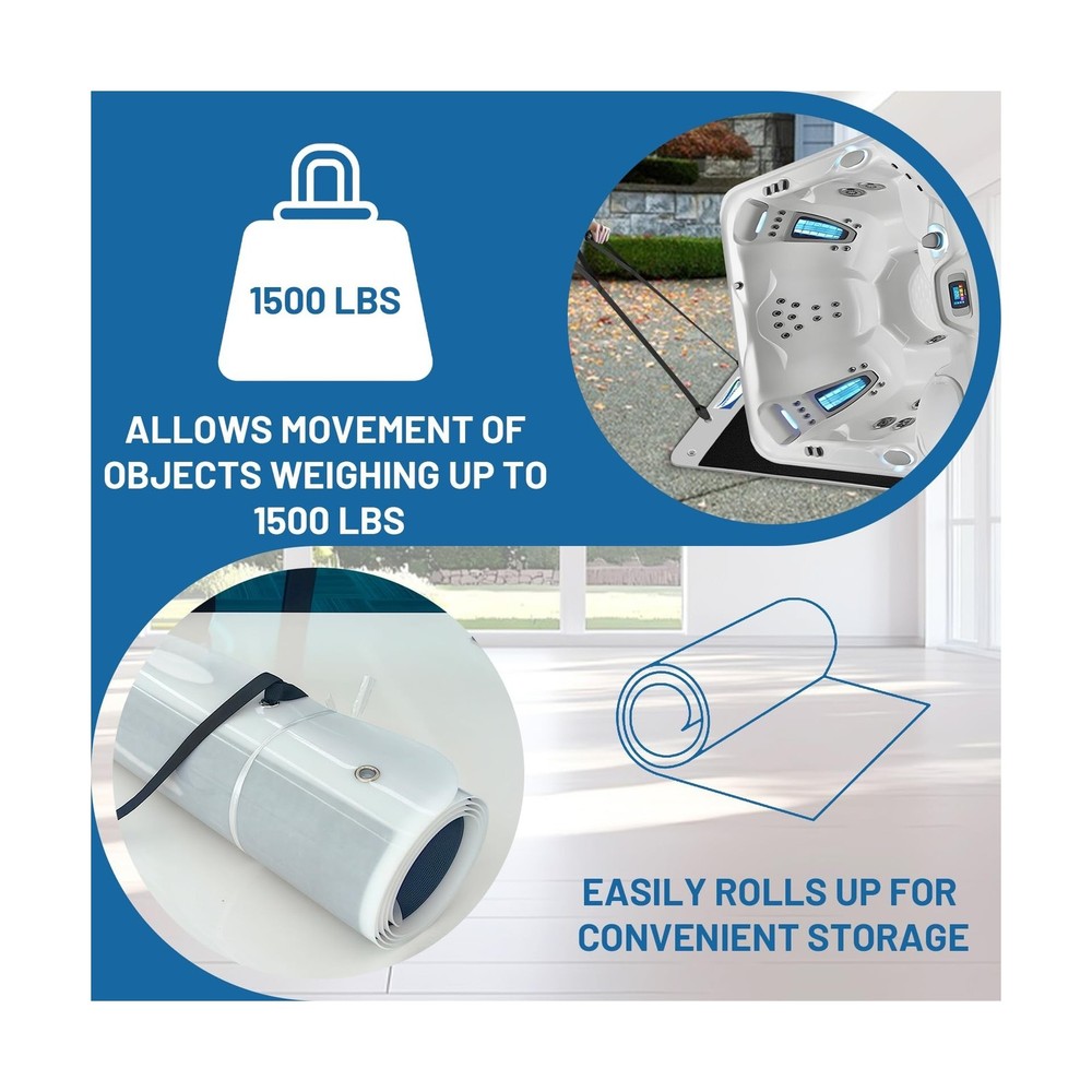 Spa Mover,Hot Tub Mover with Pull Strap Makes Moving Hot Tubs and Other Large...