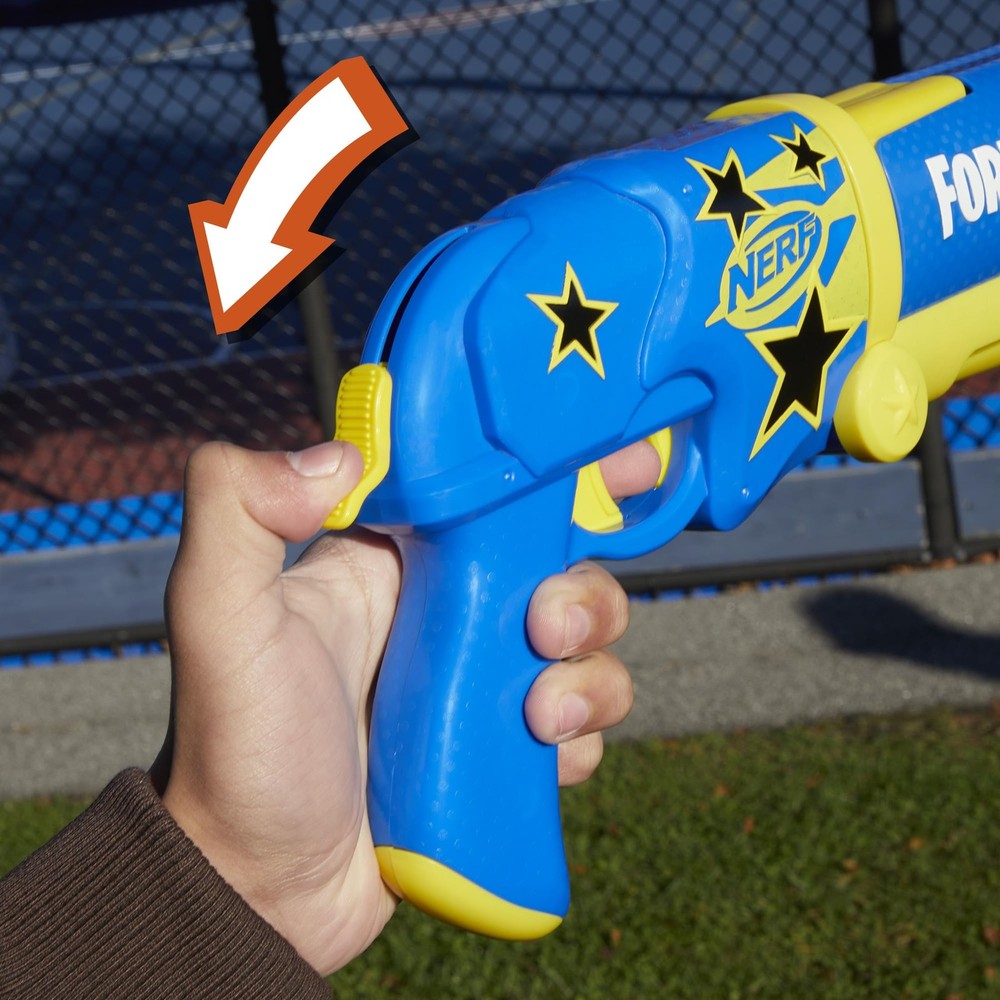 Nerf Fortnite Half Tone Hero Blaster, Bonus Code to Unlock Medium, Multicolor