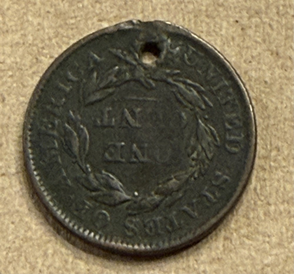 1835 Matron Coronet Head Large Cent US Copper Coin #1