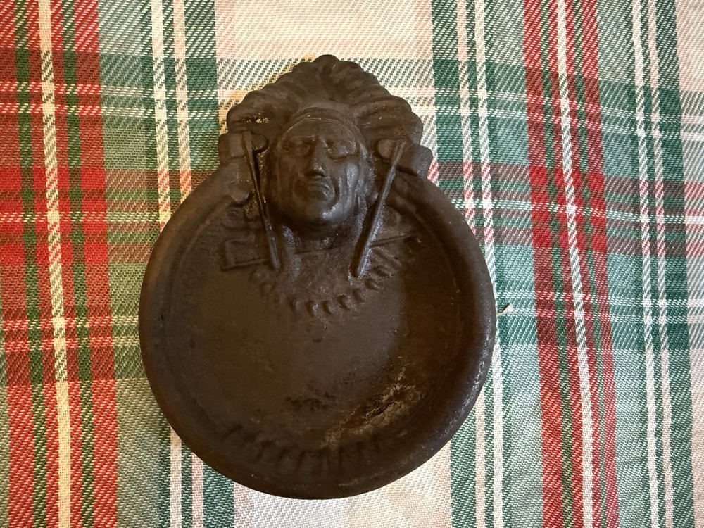 Antique INDIAN CHIEF Cast Iron