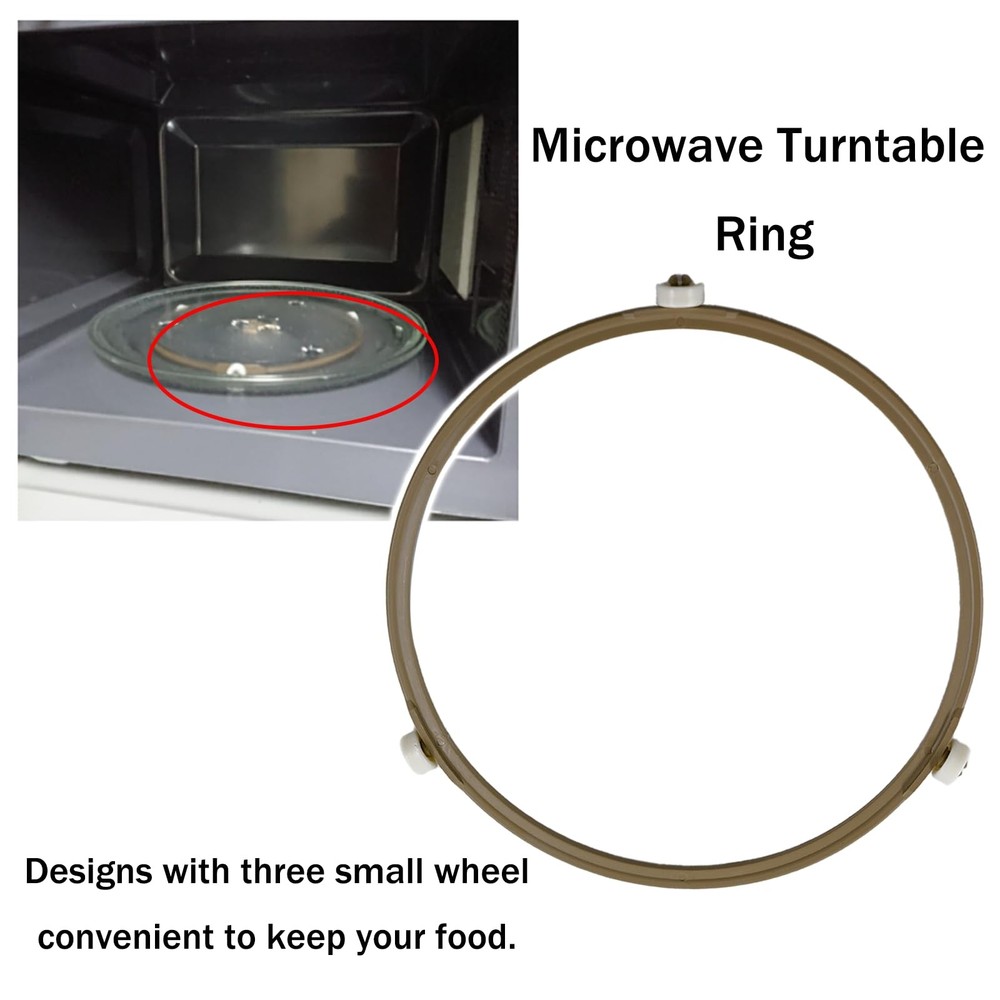 Microwave Turntable Ring 2 Pack 7.5 Inch Rotating Replacement Support Wheel