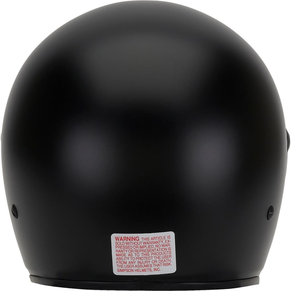 Simpson SA2020 Super Bandit Helmet, Matte Black, Large