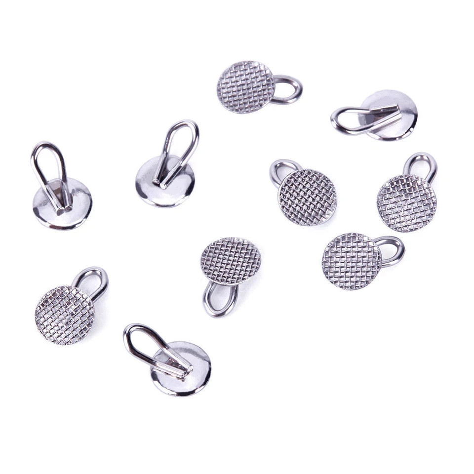 100Pc Dental Orthodontic Traction Hook Round Bondable Caplin Hook Lingual Button
