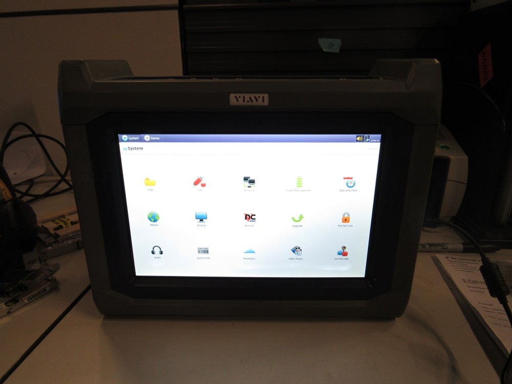 VIAVI JDSU Display 2x SFP 2x USB Tablet Touchscreen Working Tested