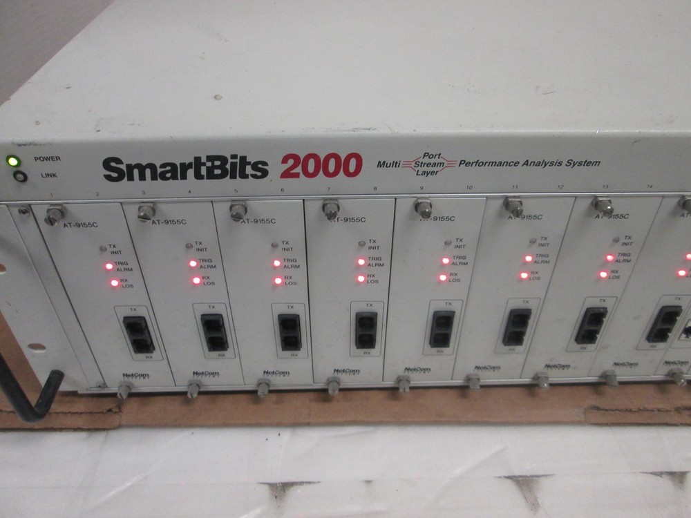 SMARTBITS SMB-2000 TESTING SYSTEM 8X AT-9155C 4X ML-7710