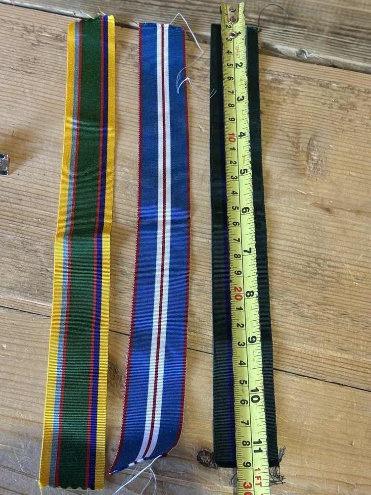 Military Brooch With Ribbons