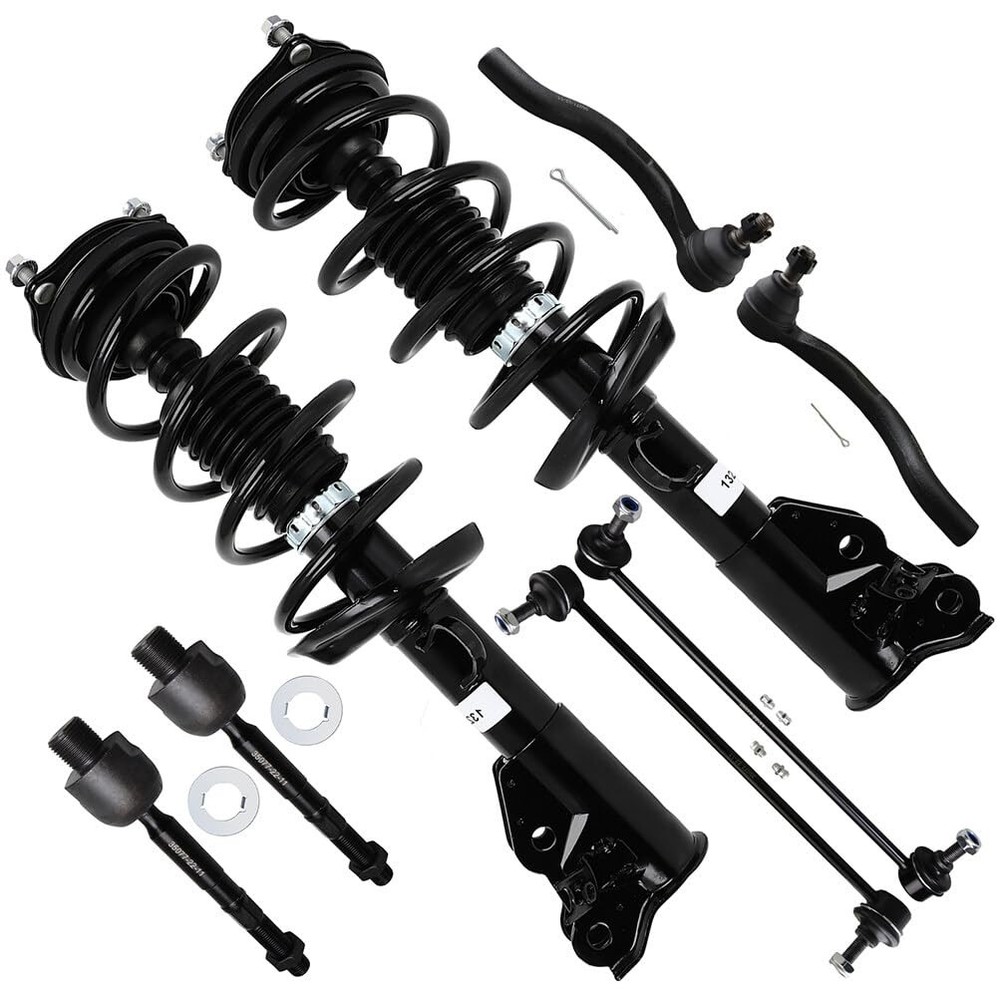 8pcs Front Strut Assembly Stabilizer Link Tie Rod Kit For Civic 2013-2015