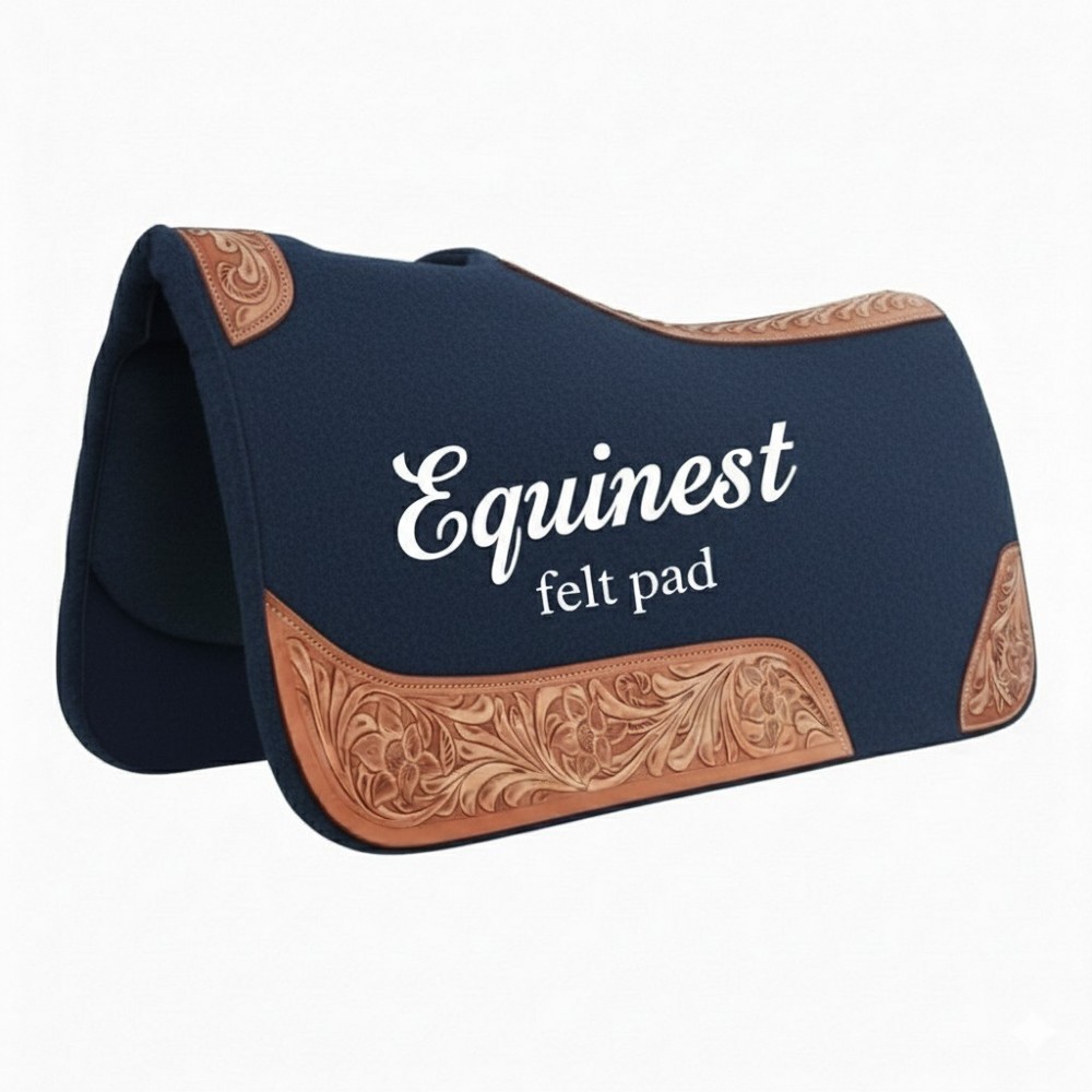 felt saddle pad Navy Blue 34×34 & Other Sizes