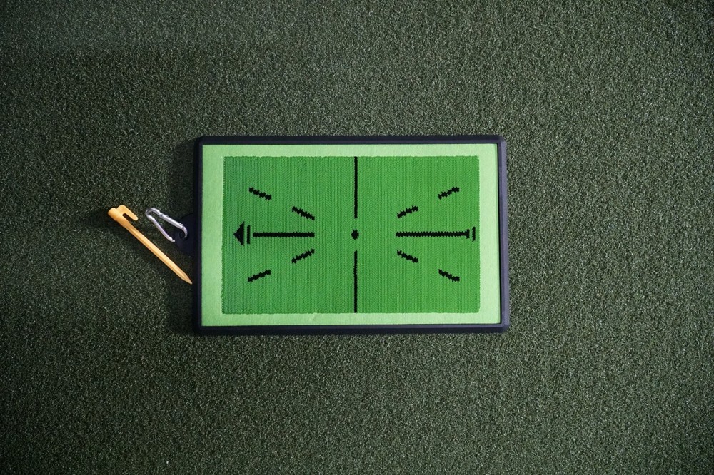 Golf Swing Path Mat – Instant Feedback Trainer for Impact & Alignment