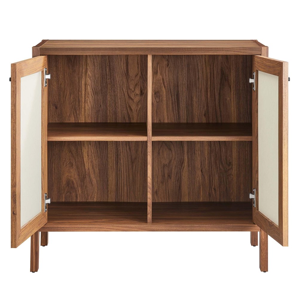 Modway Capri 33 Inch Sideboard Walnut, Hallway or Entryway Storage Cabinet