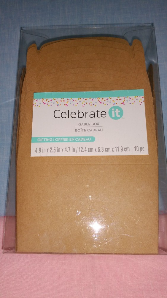 CELEBRATE IT GABLE BOX OPEN PACKAGE WITH 9 GABLE BOXES NEVER USED