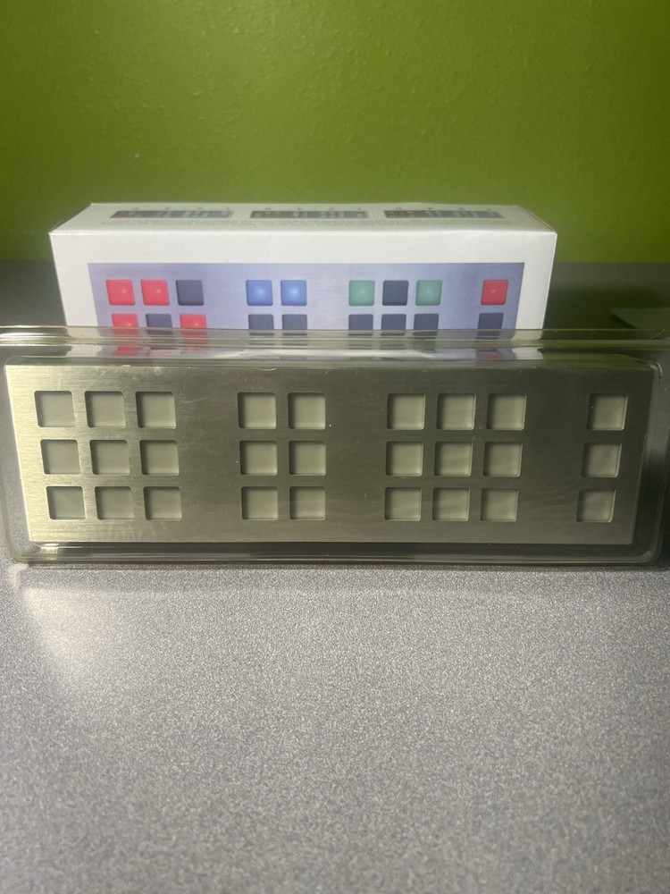 Tix Silver LED Clock Cube Root with OEM Box New