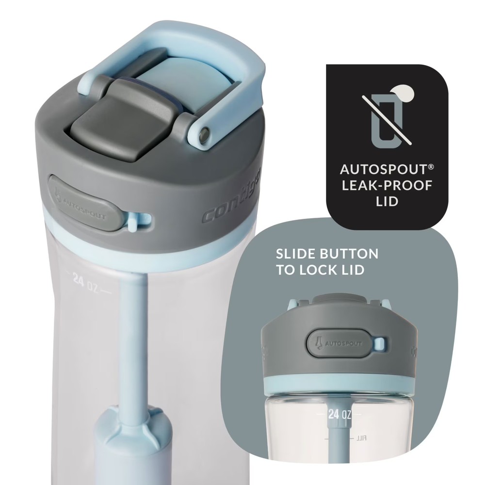 24 oz. Wells Plastic Filter Water Bottle - Salt