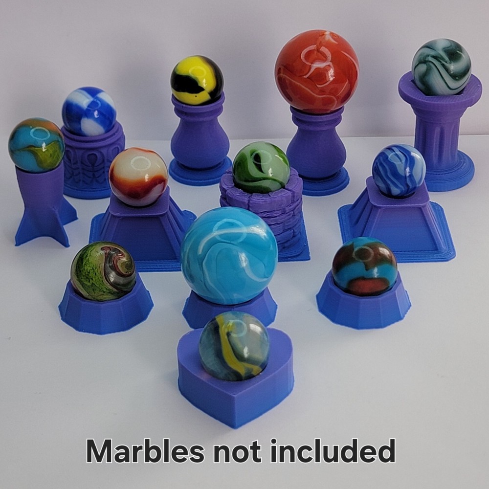 Unique Marble Displays for 5/8" - 1" - Lot #6294
