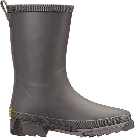Western Chief Kids Boy's Camo Sole Solid Rain Boot in Charcoal Size 12