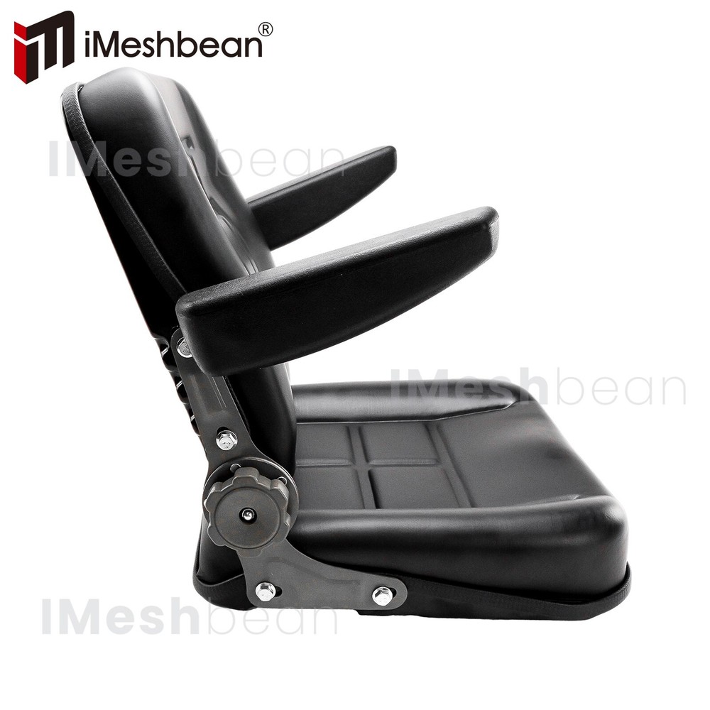 Universal Forklift Seat Tractor Seat Ergonomic Adjustable Backrest & Armrests US