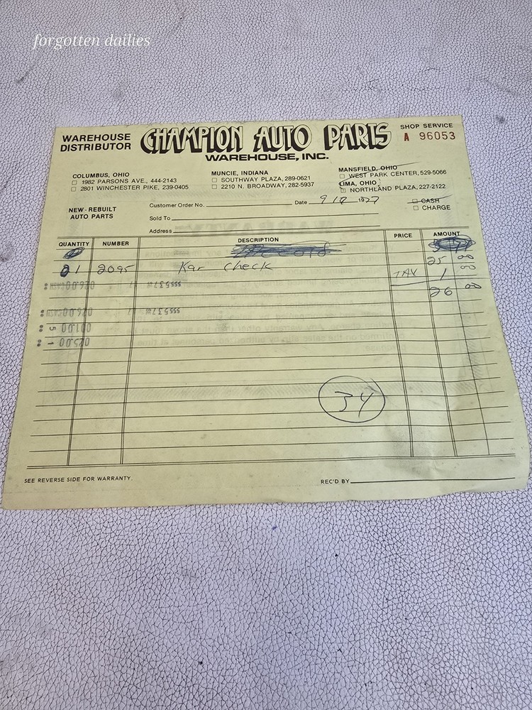 Vintage ‘70s Kar Check Solid State Engine Analyzer Model 2095 Automotive Tune-Up