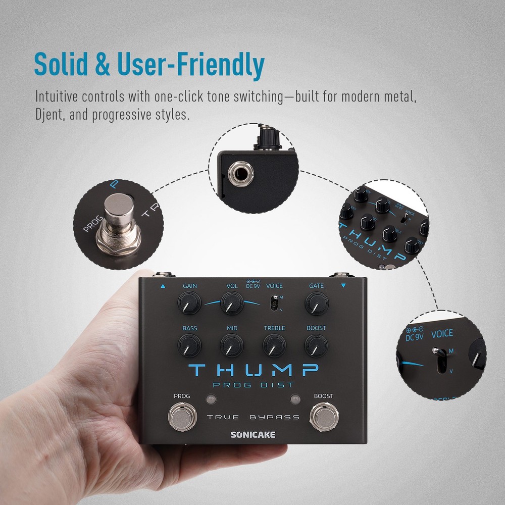 Sonicake Thump High-Gain Distortion Pedal