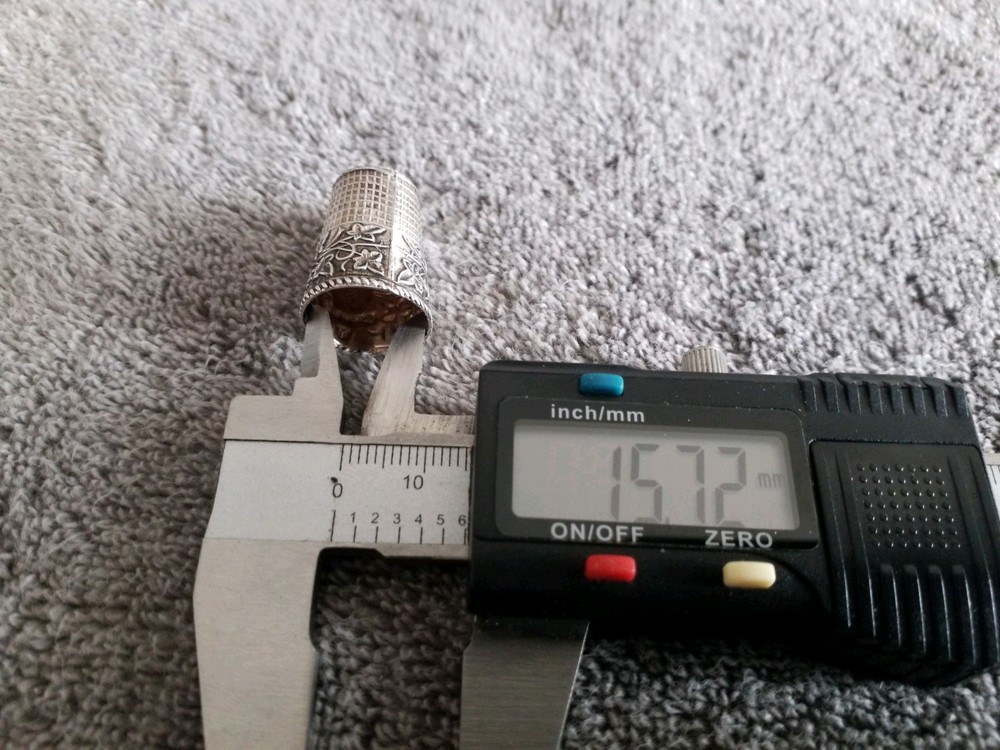 VINTAGE SILVER 925 THIMPEL, OWL IMAGE, USED