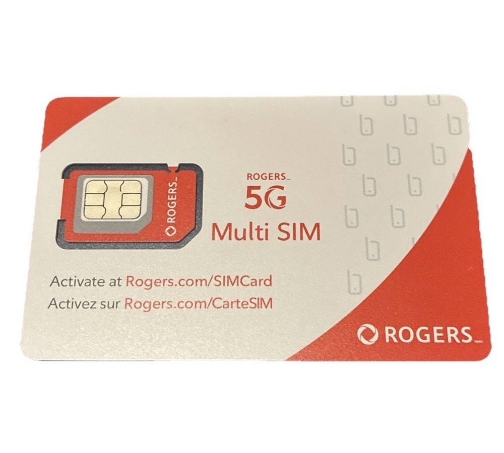 Rogers Mobile 5G Multi Sim Empty - Nano Micro Standard 3 in 1 Postpaid