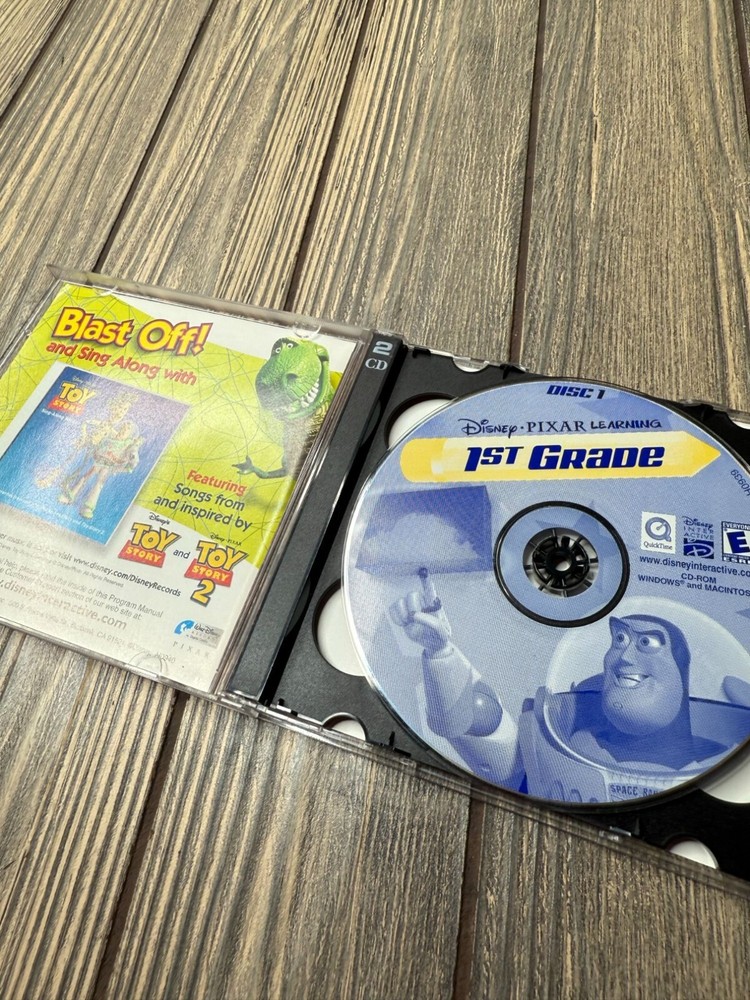 Disney Pixar Learning 1st Grade 2 CD-ROM Set Educational Game