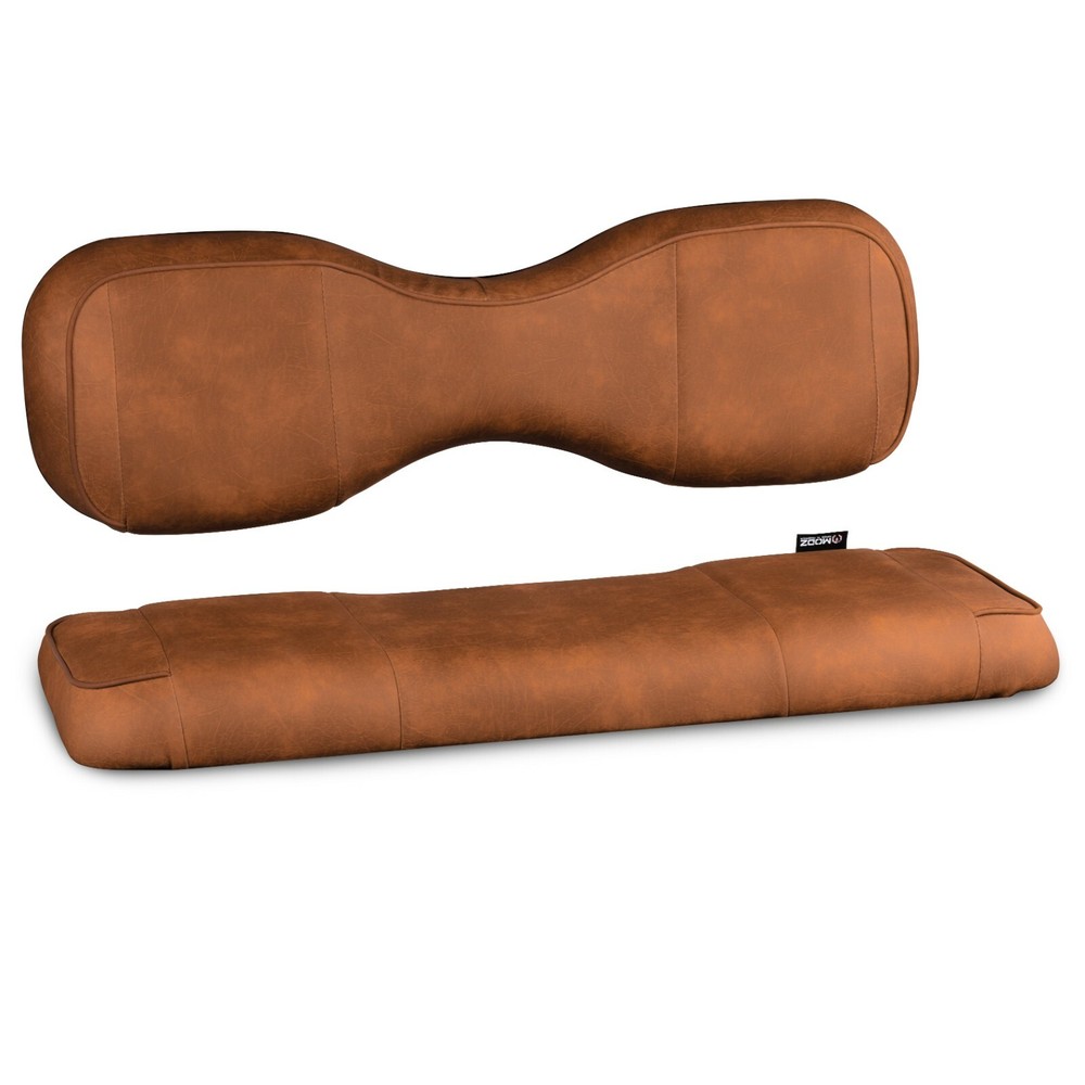 MODZ® RC Custom Golf Cart Rear Seat Covers - Rust Base - Choose Pattern