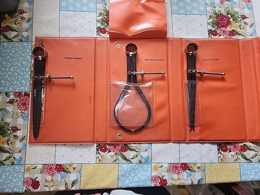 Groz 8” Caliper and Divider Set With Case