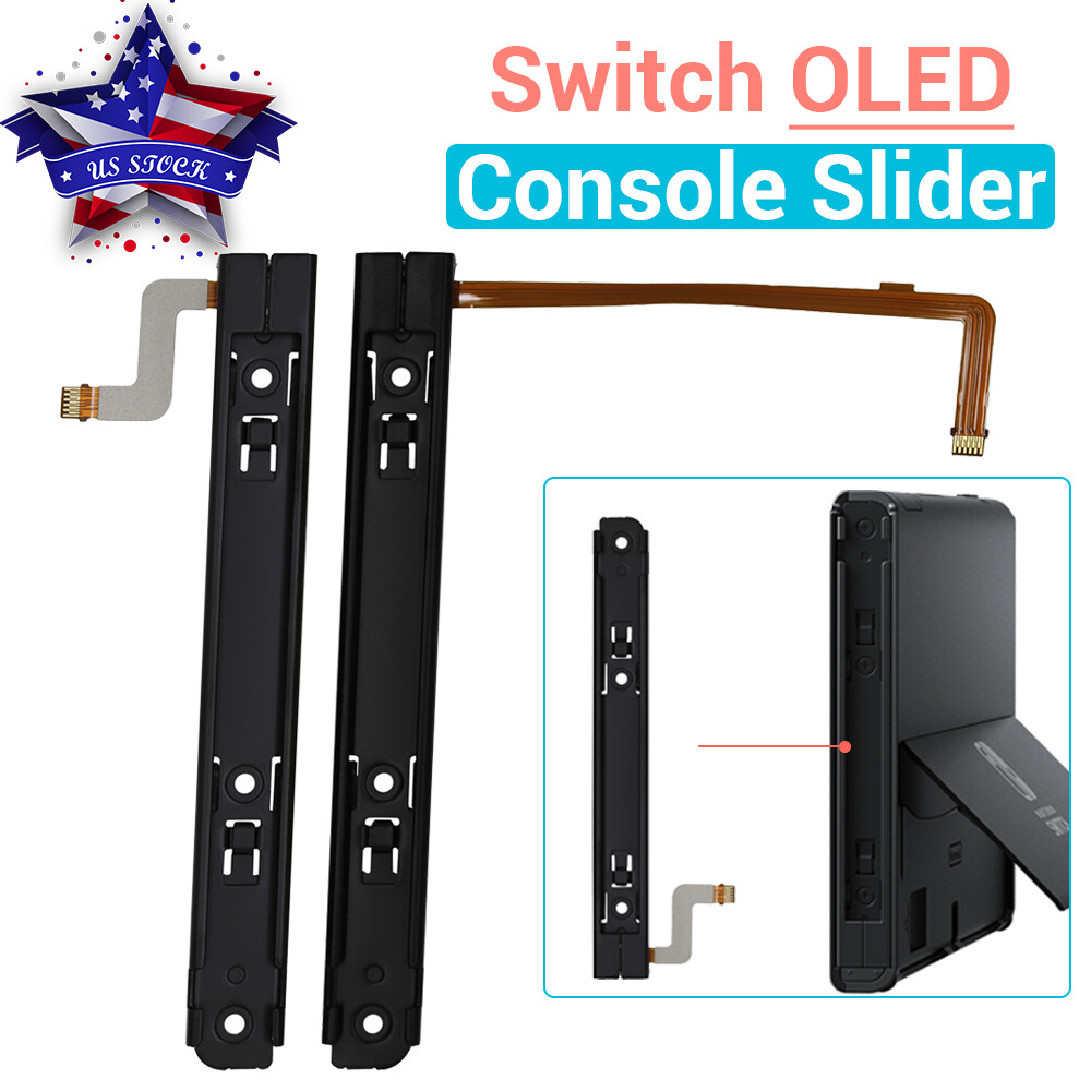 For Nintendo Switch OLED Console Slider Left Right Sliding Rail with Flex Cable